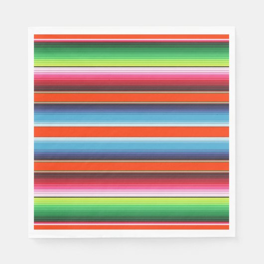Serviette En Papier Cuisine traditionnelle espagnole Serape Fiesta mex (Devant)