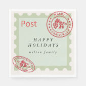 Serviette En Papier Cuisine Vintage Mail Papier Vacances (Devant)