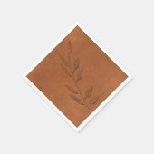 Serviette En Papier Cuivre concassé (Coin)