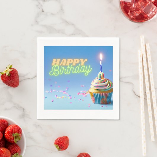 Serviette En Papier Cupcake (En situation)