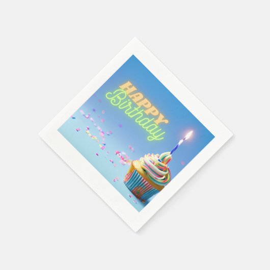 Serviette En Papier Cupcake (Coin)