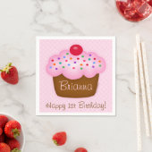 Serviette En Papier Cupcake (En situation)