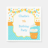 Serviette En Papier Cupcake and Sprinkings Birthday Party (Devant)
