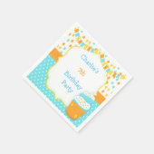 Serviette En Papier Cupcake and Sprinkings Birthday Party (Coin)