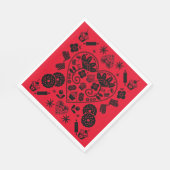 Serviette En Papier Cupcake Baking Folk Art (Coin)