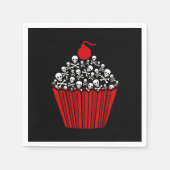Serviette En Papier Cupcake crâne (Devant)