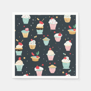 Serviette En Papier Cupcake de Whimsical délicieux serviettes de parti