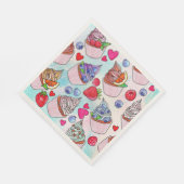 Serviette En Papier Cupcakes (Coin)