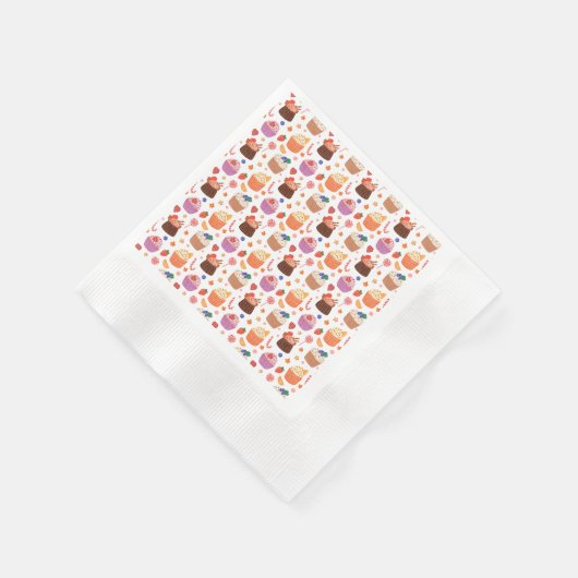 Serviette En Papier Cupcakes Cookies et bonbons (Coin)