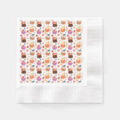 Serviette En Papier Cupcakes Cookies et bonbons (Devant)