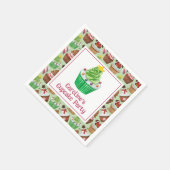 Serviette En Papier Cupcakes de Noël Aquarelle (Coin)