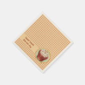 Serviette En Papier CupCakes et points (Coin)