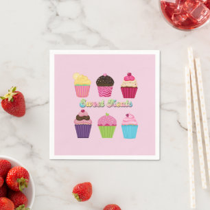 Serviette En Papier Cupcakes Sweet Treats