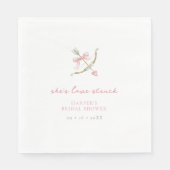 Serviette En Papier Cupid Arrow Lovestruck Valentine's Bridal Shower (Devant)