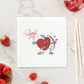 SERVIETTE EN PAPIER CUPID HEART (En situation)