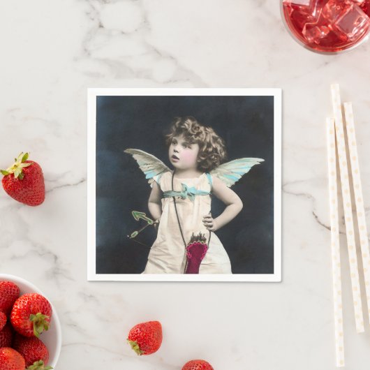 Serviette En Papier Cupidon en colère (En situation)