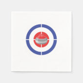 Serviette En Papier Curling Cible Ice Chess Boules Shuffleboard Cadeau (Devant)