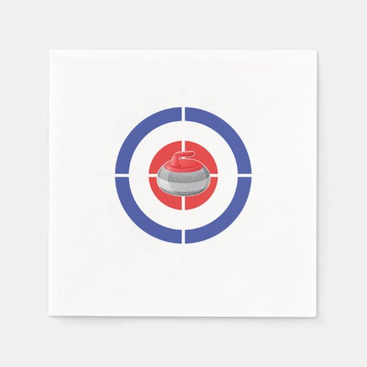 Serviette En Papier Curling Cible Ice Chess Boules Shuffleboard Cadeau (Devant)