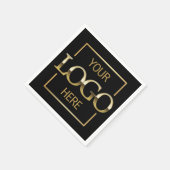 Serviette En Papier Custom Business Party Supplies Minimalist Branded  (Coin)