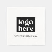 Serviette En Papier Custom Company Logo Napkins (Devant)