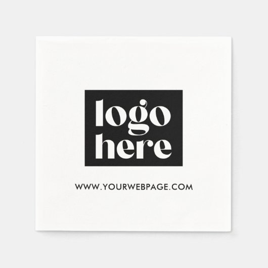 Serviette En Papier Custom Company Logo Napkins (Devant)