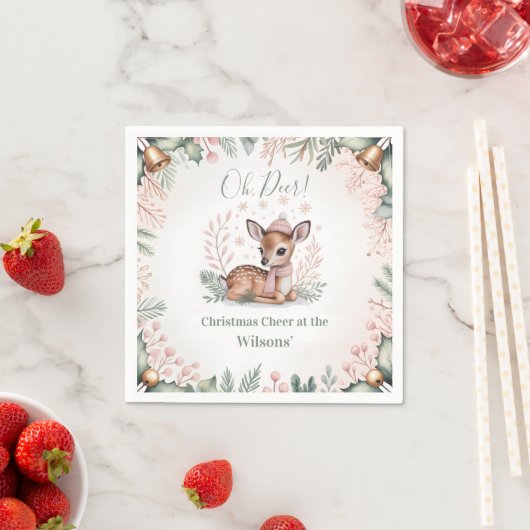 Serviette En Papier Custom Family Christmas (En situation)