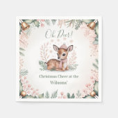 Serviette En Papier Custom Family Christmas (Devant)