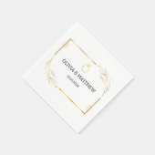 Serviette En Papier Custom for Wedding, Anniversary, Engagement (Coin)