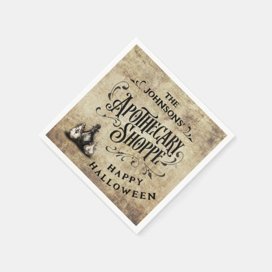 Serviette En Papier Custom Happy Halloween (Coin)