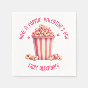 Serviette En Papier Custom have a Popping Valentine's Day Popcorn
