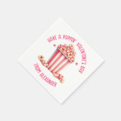 Serviette En Papier Custom have a Popping Valentine's Day Popcorn (Coin)