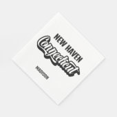 Serviette En Papier Custom Location & Name Connecticut (Coin)