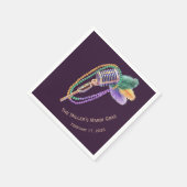 Serviette En Papier Custom Mardi Gras Jazz Napkins (Coin)