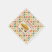 Serviette En Papier Custom Mexican Fiesta Bachelorette Party  (Coin)