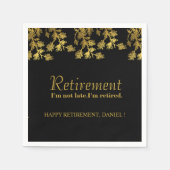 Serviette En Papier Custom Modern Retirement Party  2026 (Devant)