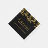 Serviette En Papier Custom Modern Retirement Party  2026 (Coin)