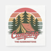 Serviette En Papier Custom Name Camping (Devant)