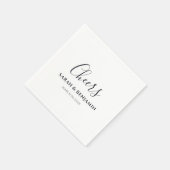 Serviette En Papier Custom Napkins Personalized Wedding Person (Coin)
