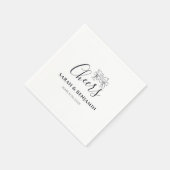 Serviette En Papier Custom Napkins Personalized Wedding Person (Coin)