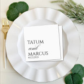 Serviette En Papier Custom Napkins, Wedding, Anniversary, Engagement