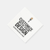 Serviette En Papier Custom Personalized Blank Company Branded (Coin)