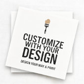 Serviette En Papier Custom Personalized Blank Company Branded