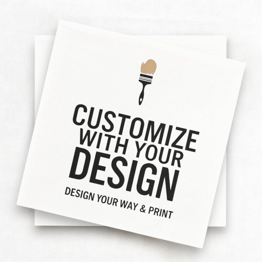 Serviette En Papier Custom Personalized Blank Company Branded