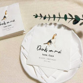 Serviette En Papier Custom Pet Beagle Wedding