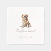 Serviette En Papier Custom Pet Funny Wedding Napkins (Devant)