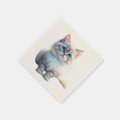 Serviette En Papier Custom Pet Portrait  (Coin)