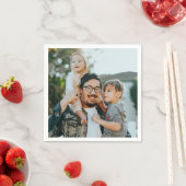 Serviette En Papier Custom Photo  (En situation)