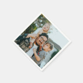 Serviette En Papier Custom Photo  (Coin)