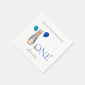 Serviette En Papier Custom Pierre le lapin 1er anniversaire (Coin)