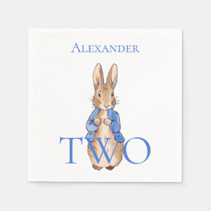 Serviette En Papier Custom Pierre le lapin 2e anniversaire
